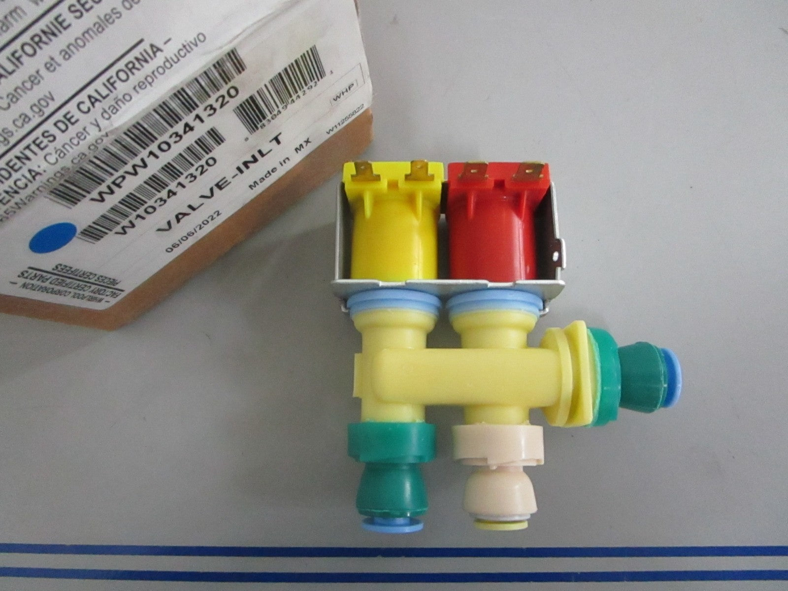 *NEW OEM* 0820 Whirlpool Water Inlet Valve W10341320 WPW10341320