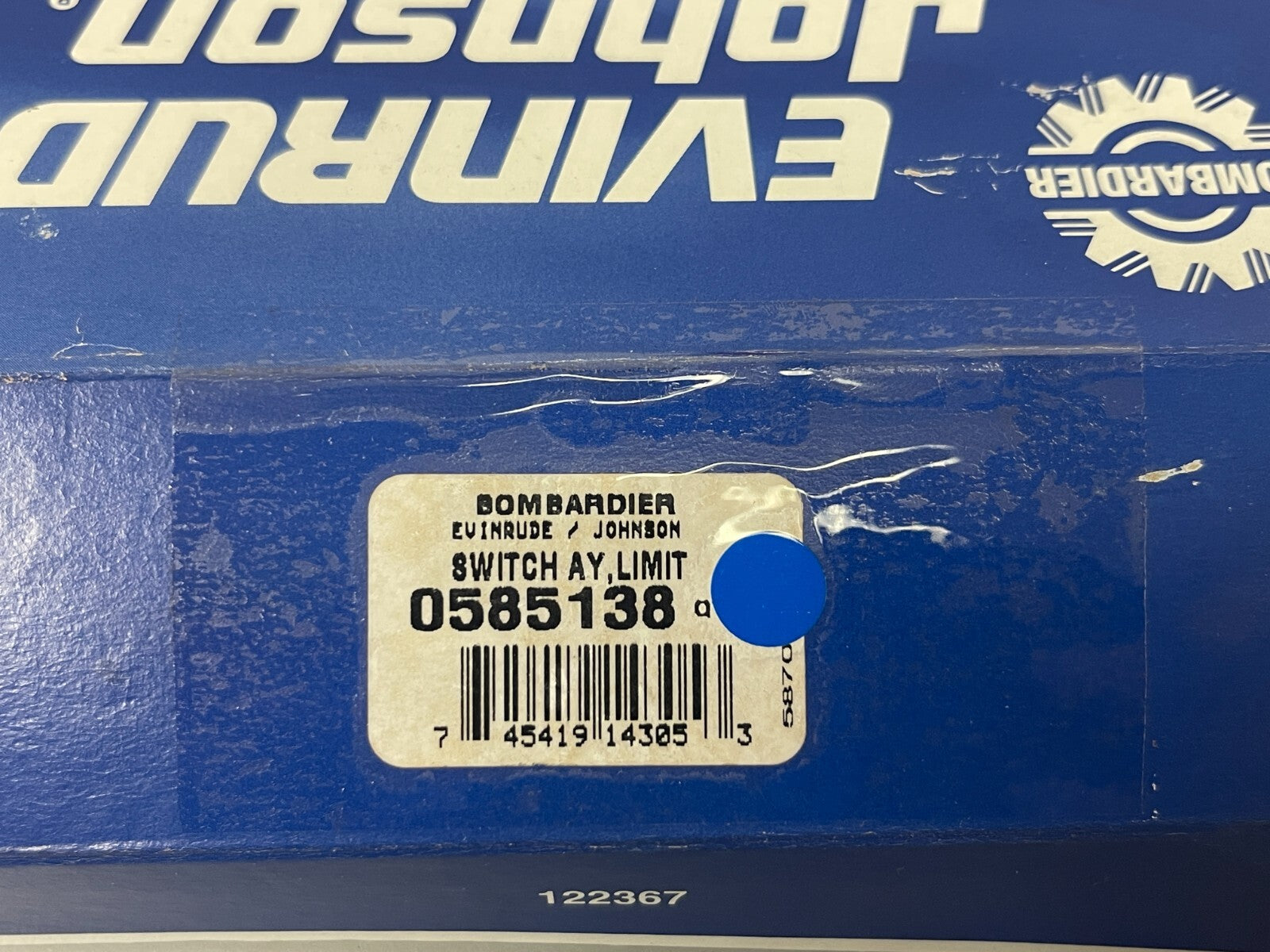 *NEW OEM* 0810 OMC Johnson Evinrude Limit Switch Assembly 585138 0585138