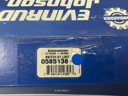 *NEW OEM* 0810 OMC Johnson Evinrude Limit Switch Assembly 585138 0585138