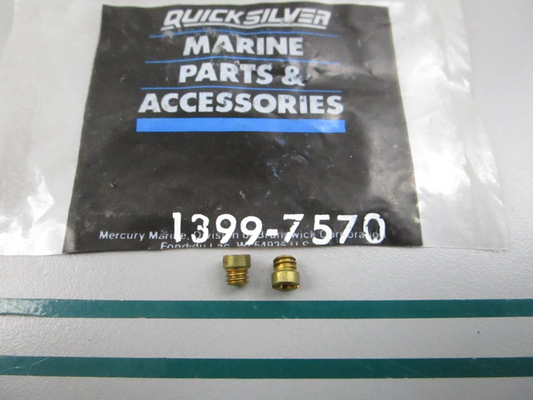 NEW OEM (LOT OF 2) 1399-7570 Mercury Quicksilver .040 Main Jet 0810