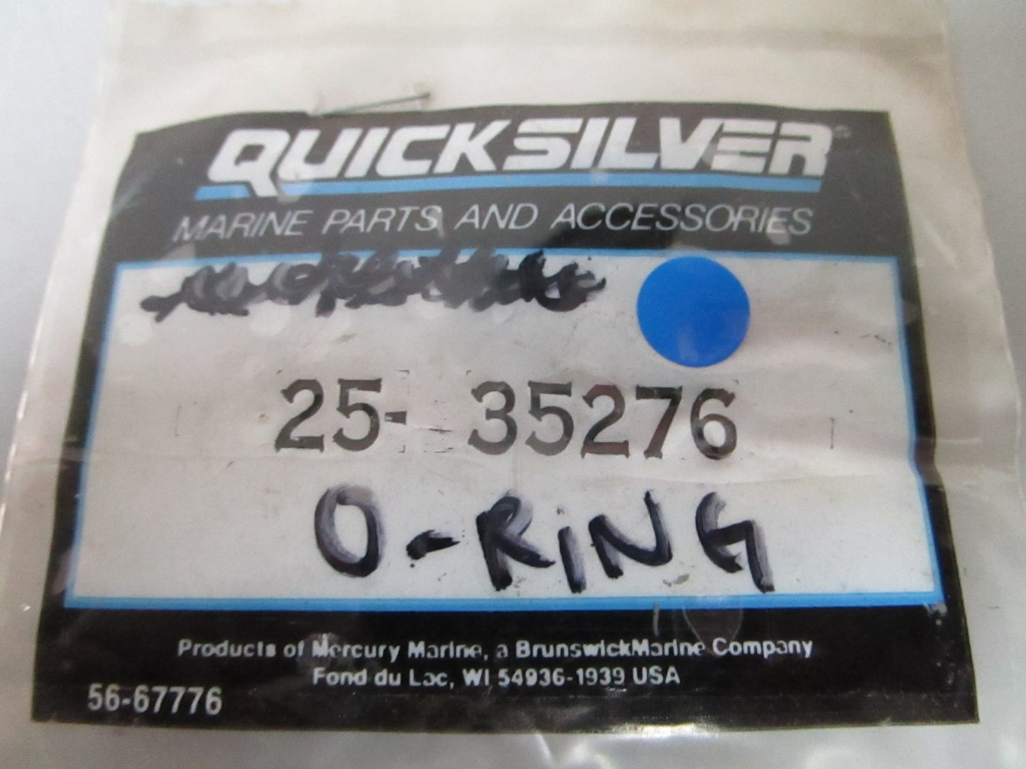 NEW OEM 25-35276 Mercury Quicksilver O-Ring 0810
