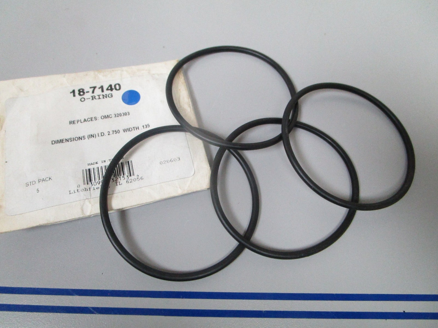 NEW (LOT OF 4) 18-7140 Replaces: OMC 320303 Sierra O-Ring 0810