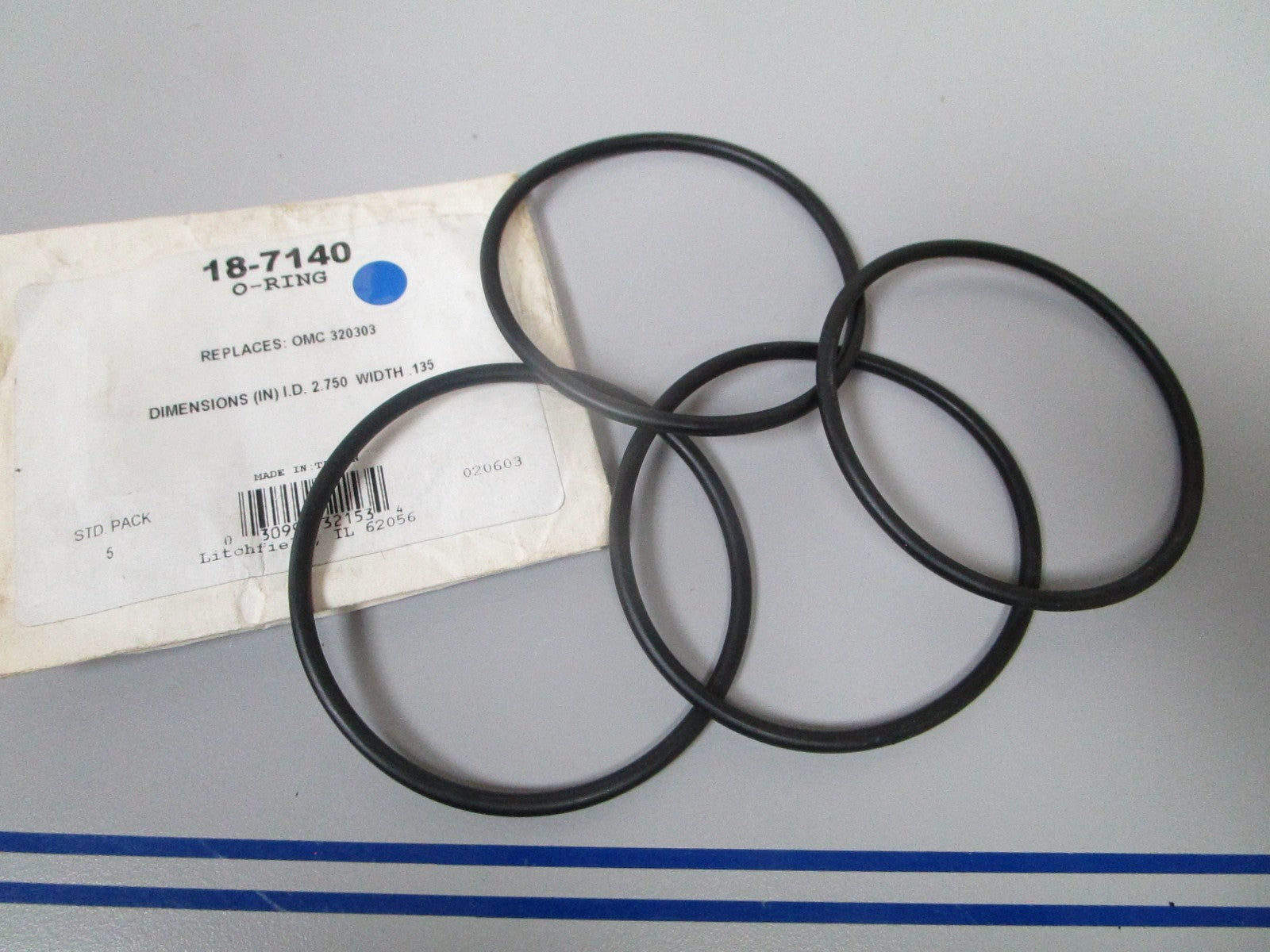 NEW (LOT OF 4) 18-7140 Replaces: OMC 320303 Sierra O-Ring 0810