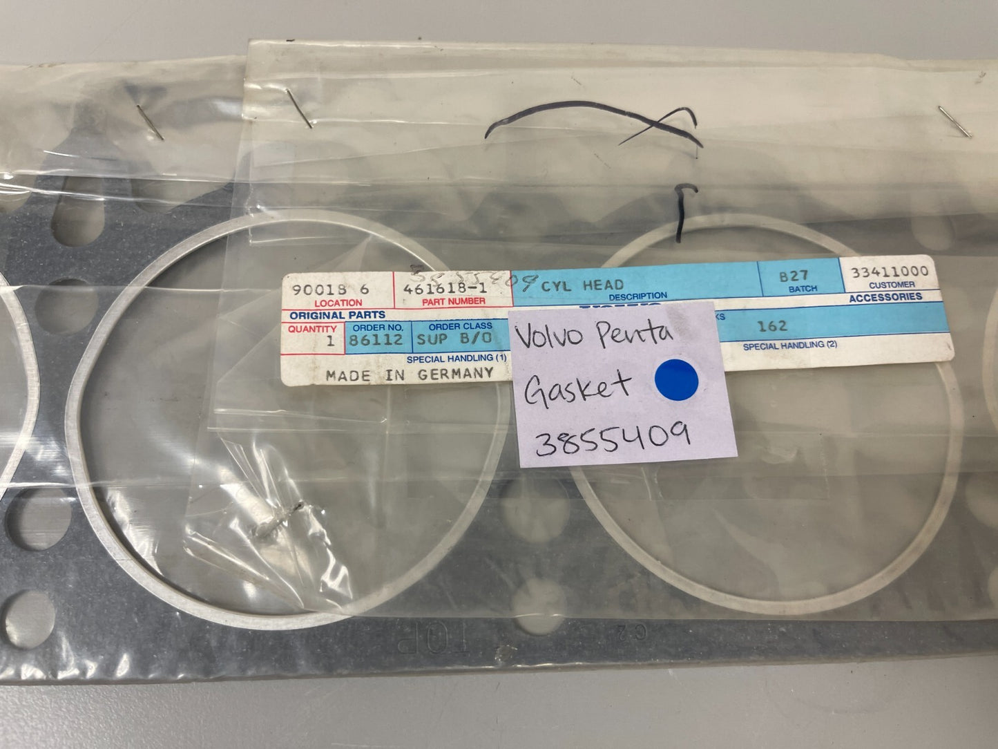 *NEW OEM* 0810 Volvo Penta Gasket 3855409