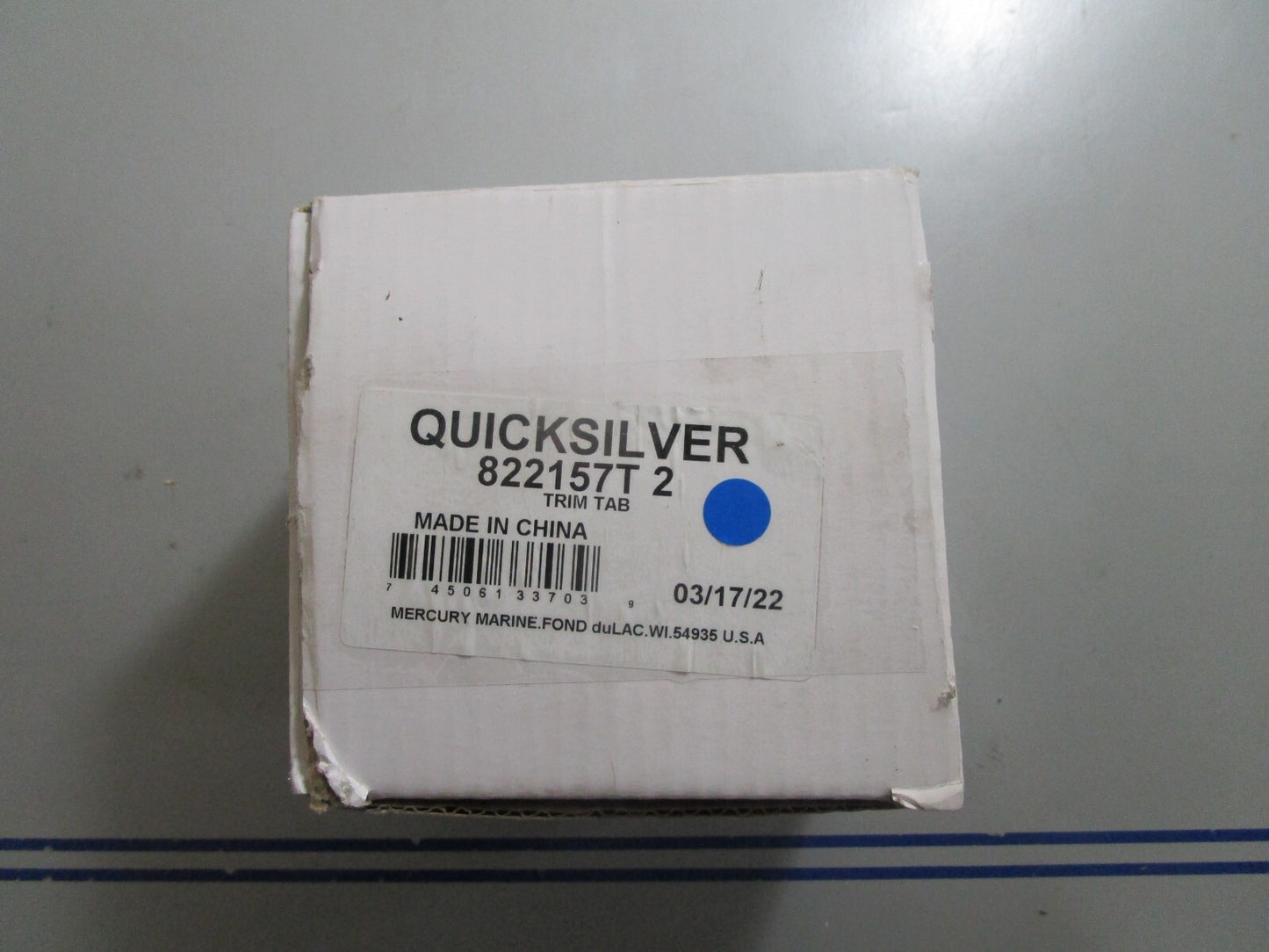 *NEW OEM* 0810 Mercury Quicksilver Trim Tab 822157T 2