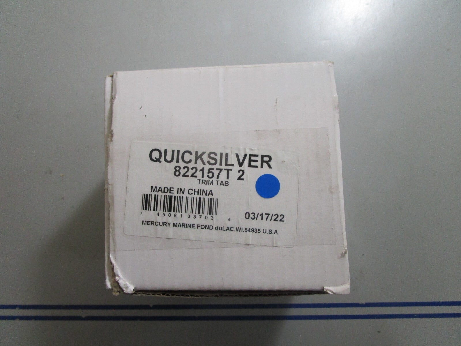 *NEW OEM* 0810 Mercury Quicksilver Trim Tab 822157T 2