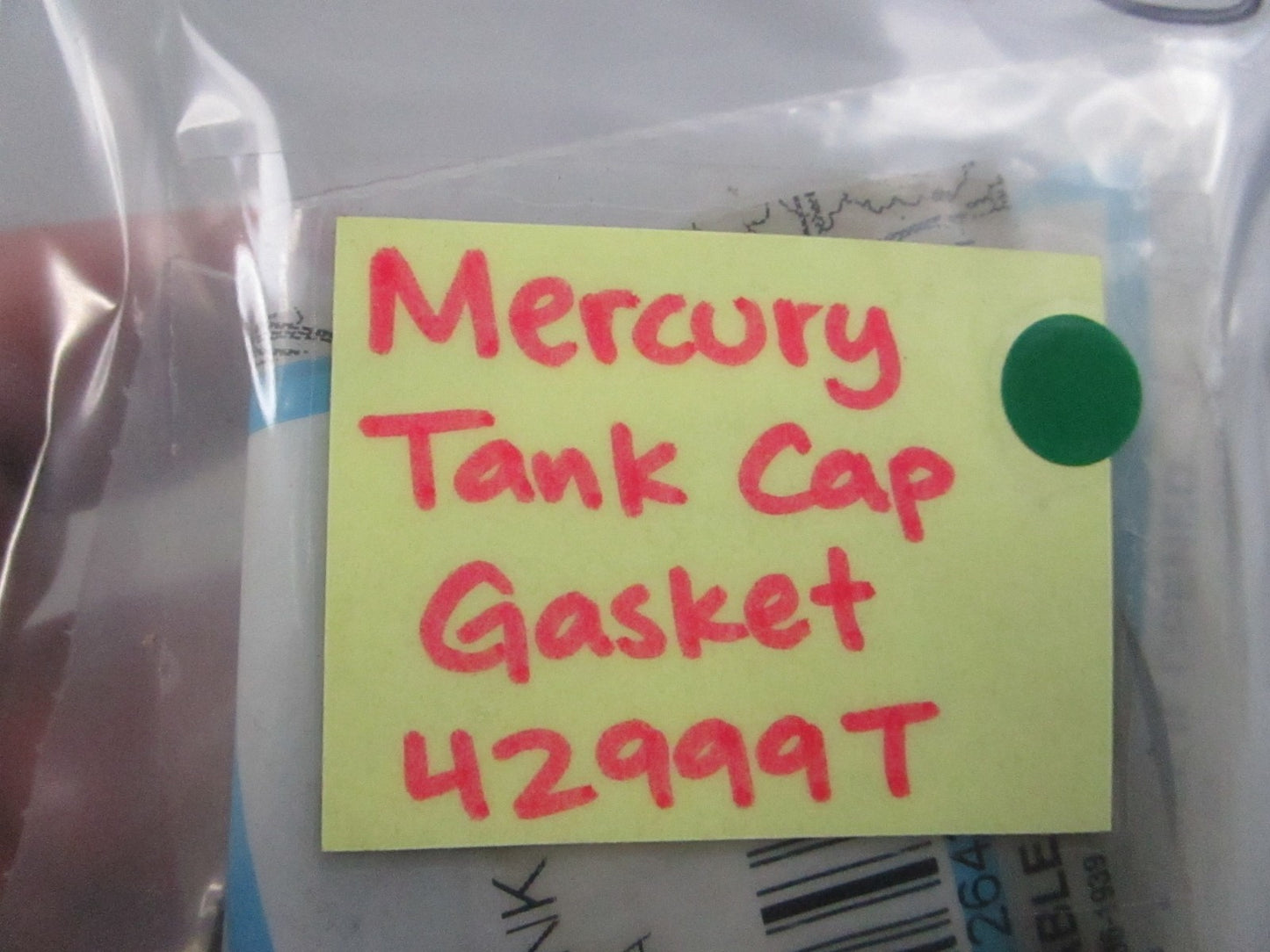 NEW OEM 42999T Mercury Quicksilver Tank Cap Gasket 0810