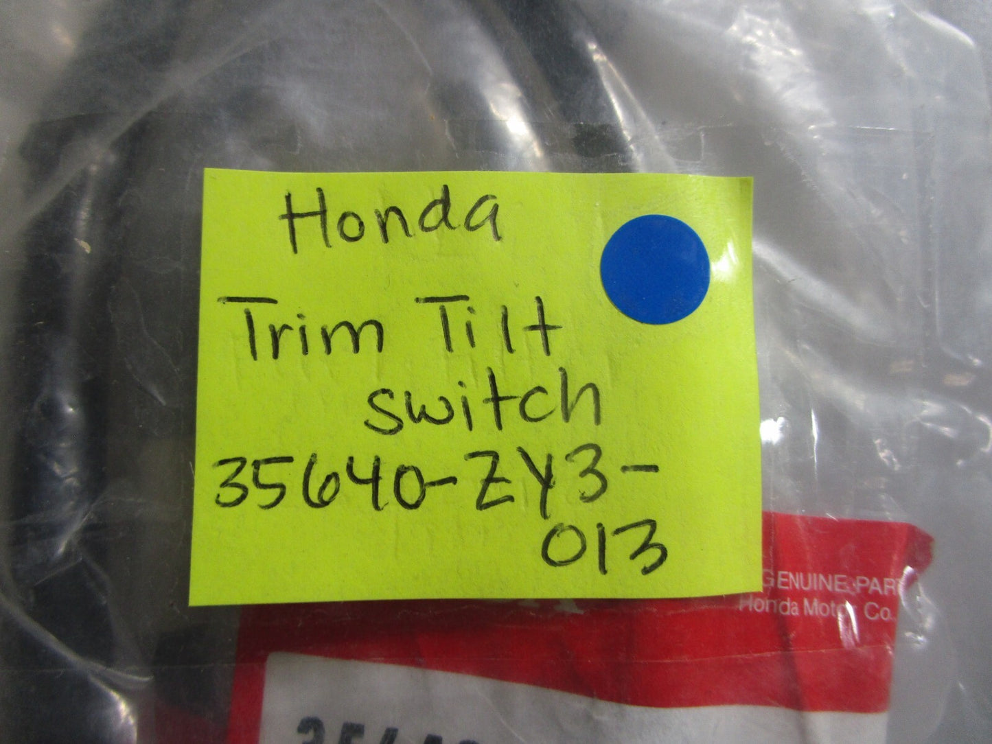 *NEW OEM* 0810 Honda Trim Tilt Switch 35640-ZY3-013