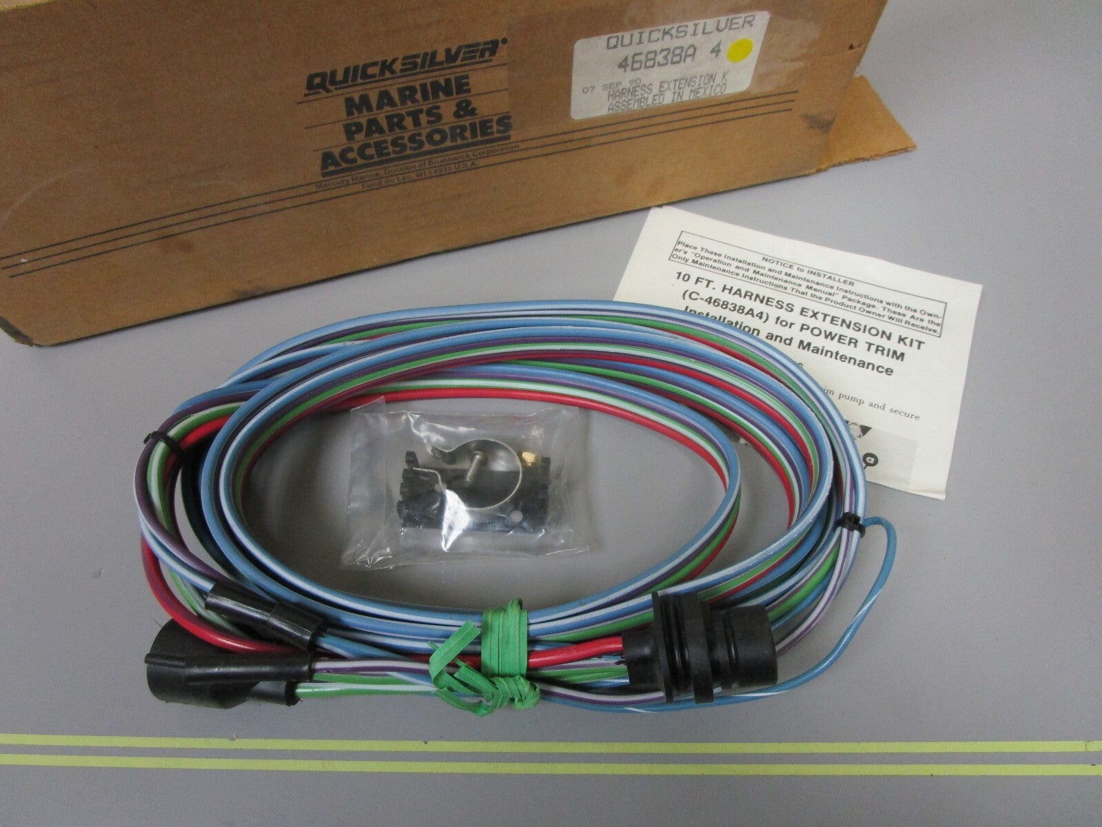 *NEW OEM* 0810 Mercury Quicksilver Harness Extension 46838A4
