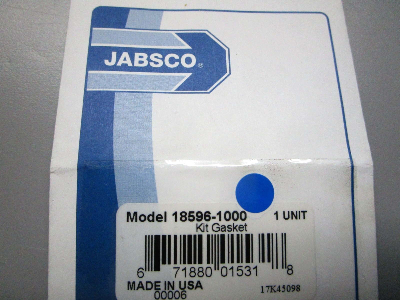 *NEW* 0810 Jabsco Gasket Kit 18596-1000