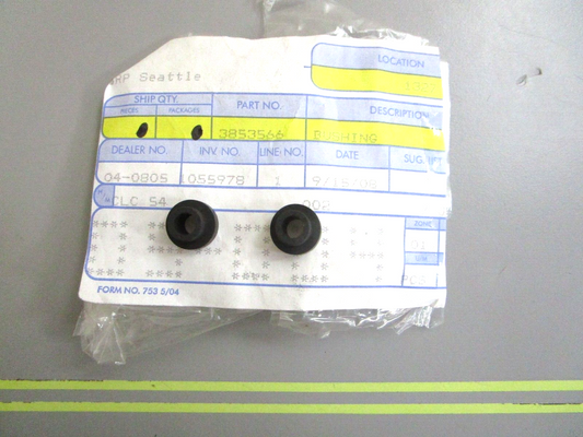 *NEW OEM* (LOT OF 2) 0750 OMC Johnson Evinrude BUSHING 3853566