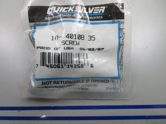 *NEW OEM* 0810 Mercury Quicksilver Screw 10-40108 35