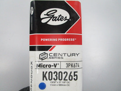 NEW K030265 Gates Micro-V Serpentine Belt 0810