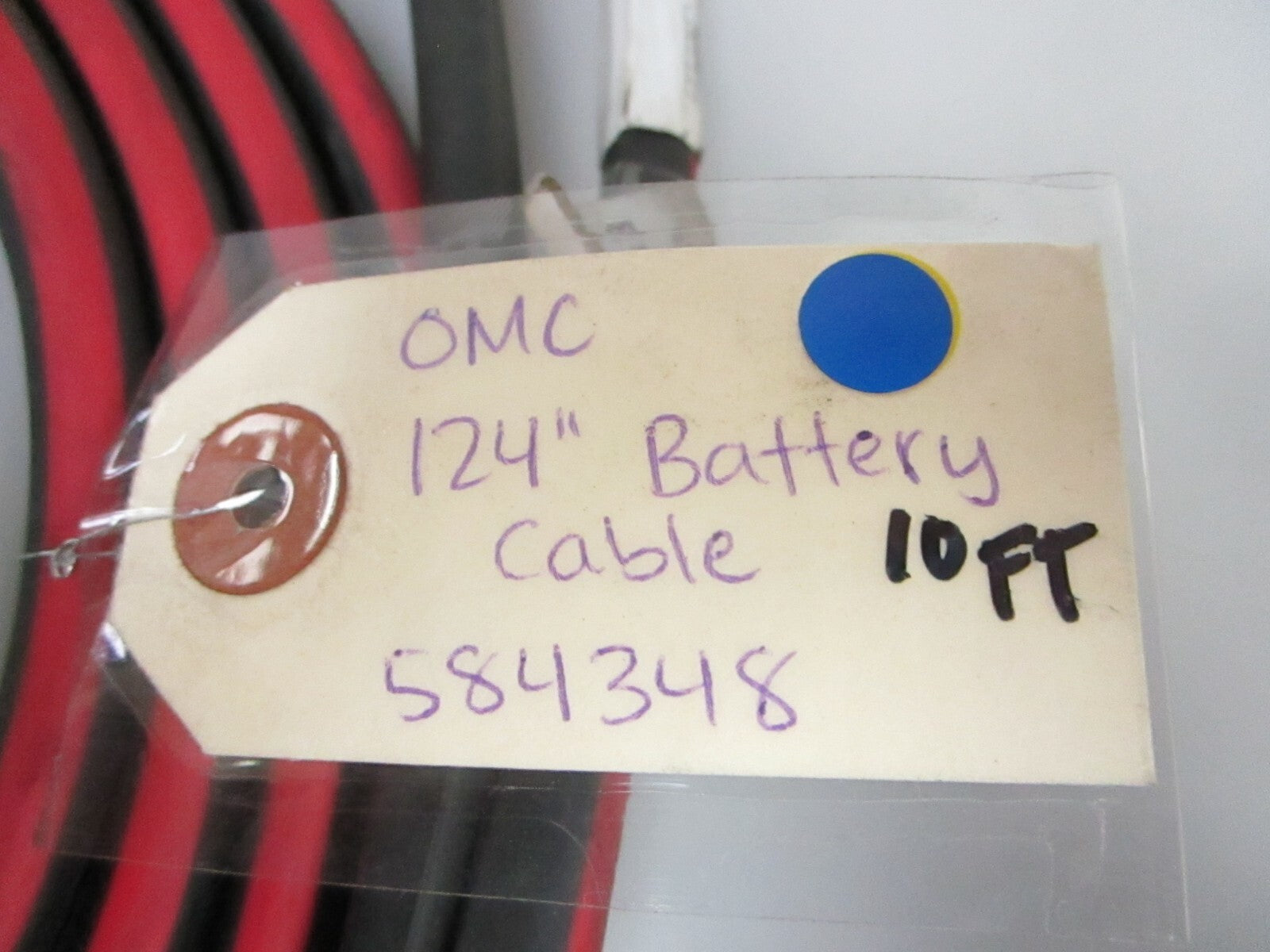 *NEW OEM* 0720 OMC Johnson Evinrude 124" Battery Cable (10ft) 584348 0584348