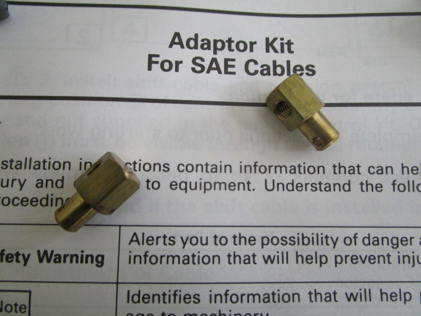 *NEW OEM* 0810 OMC Johnson Evinrude SAE Adapter Kit 174925 0174925