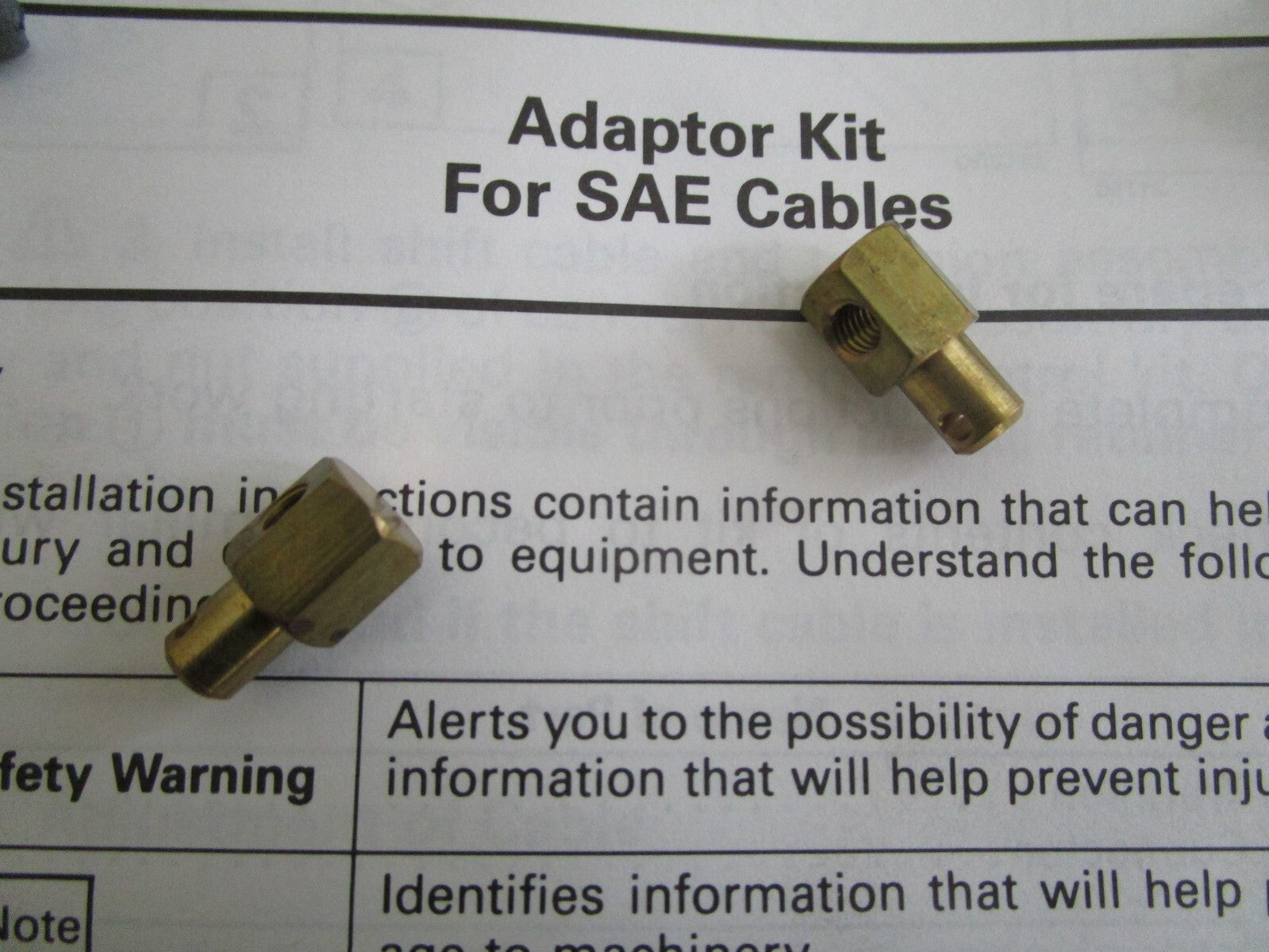 *NEW OEM* 0810 OMC Johnson Evinrude SAE Adapter Kit 174925 0174925