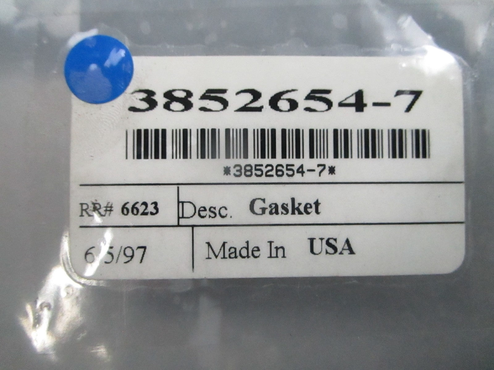 *NEW OEM* 0810 Volvo Penta Gasket 3852654-7