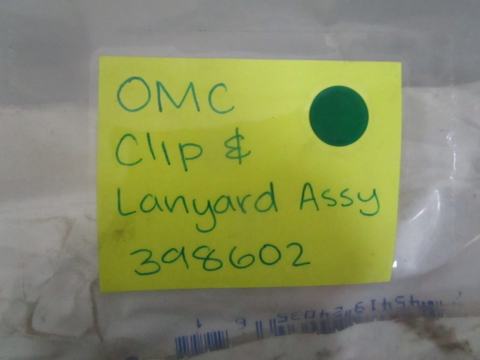 NEW OEM 398602 0398602 OMC Johnson Evinrude Clip & Lanyard Assy 0820