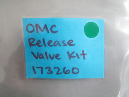 NEW OEM 173260 0173260 OMC Johnson Evinrude Release Valve Kit 0820