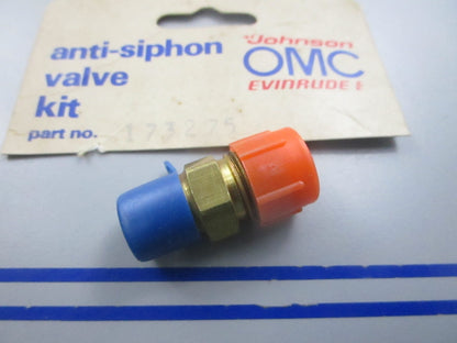 NEW OEM 173275 0173275 OMC Johnson Evinrude Anti-Siphon Valve Kit 0810