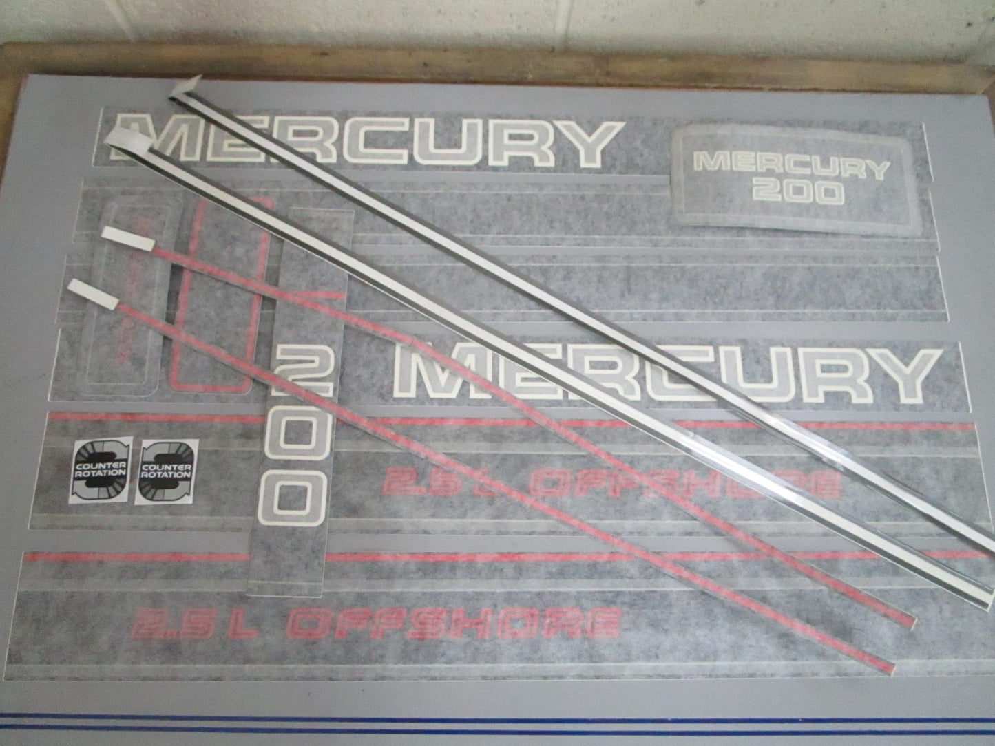 *NEW OEM* 0820 Mercury Quicksilver ME200XL Decal Set 37-808562A94