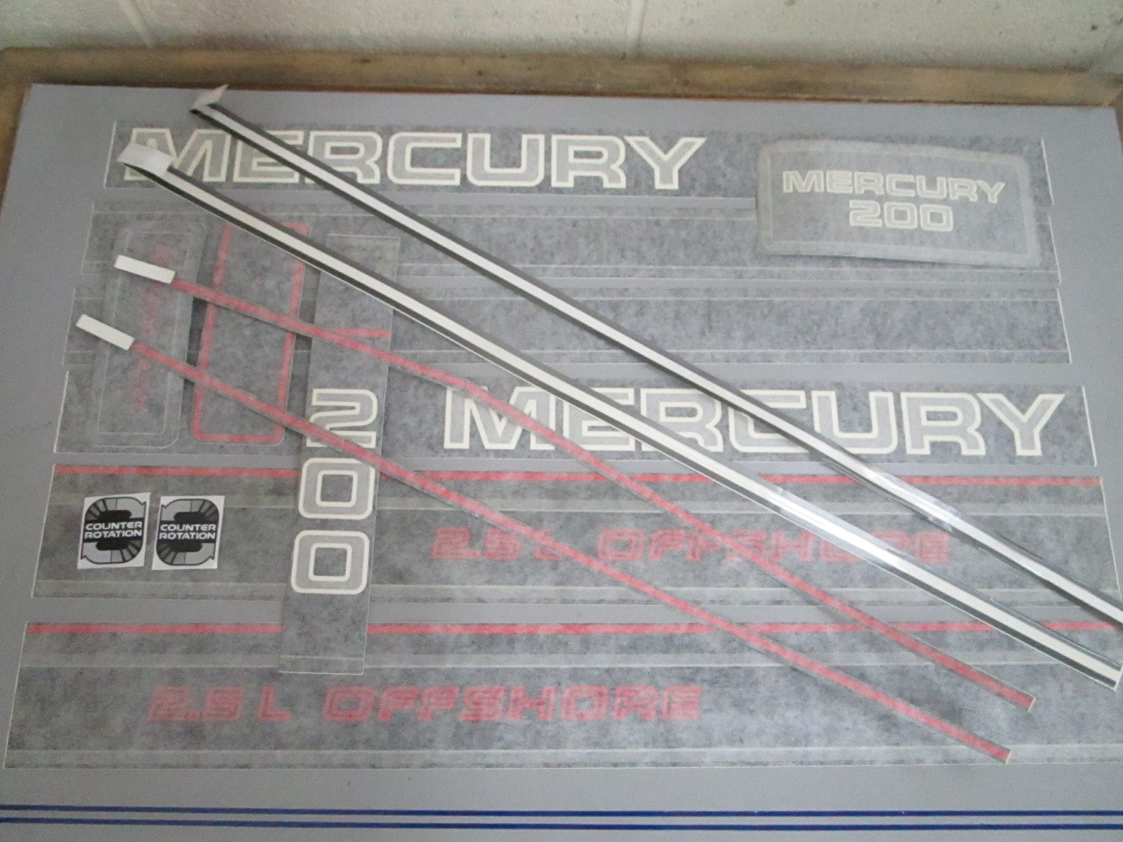 *NEW OEM* 0820 Mercury Quicksilver ME200XL Decal Set 37-808562A94
