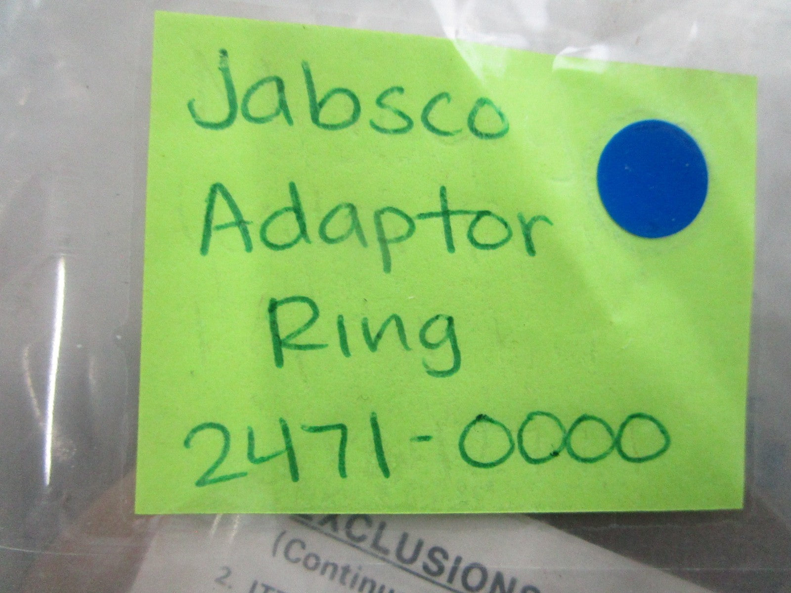 NEW Jabsco 2471-0000 Adapter Ring 0810