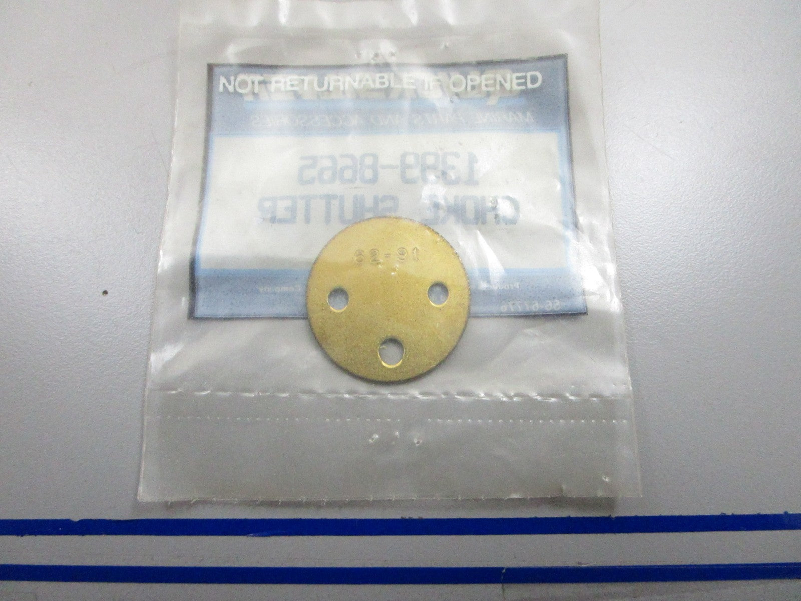 *NEW OEM* 0810 Mercury Quicksilver Choke Shutter 1399-8668