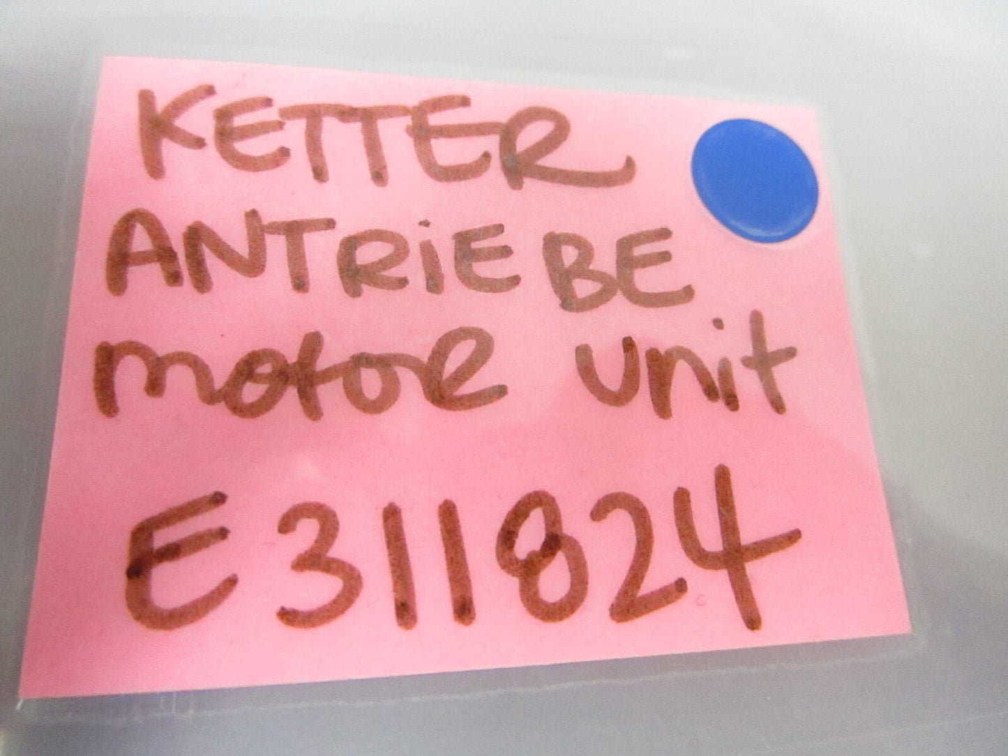 *NEW* 0720 Ketter Antriebe Motor Unit E311824