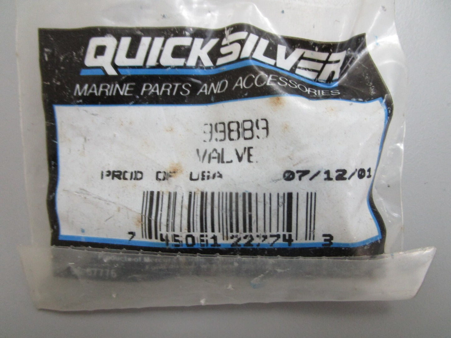 *NEW OEM* 0810 Mercury Quicksilver Valve 99889