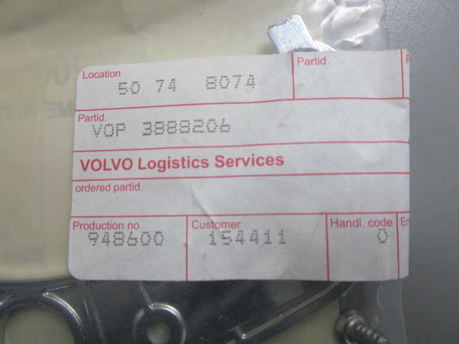 *NEW OEM* 0820 Volvo Penta Cover Plate 3888206