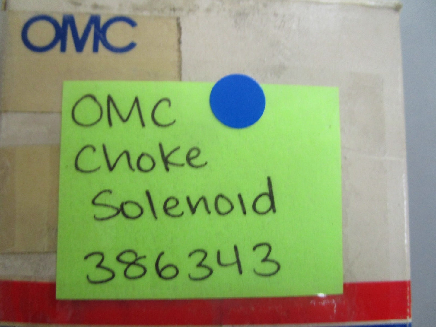 *NEW OEM* 0810 OMC Johnson Evinrude Choke Solenoid 386343 0386343