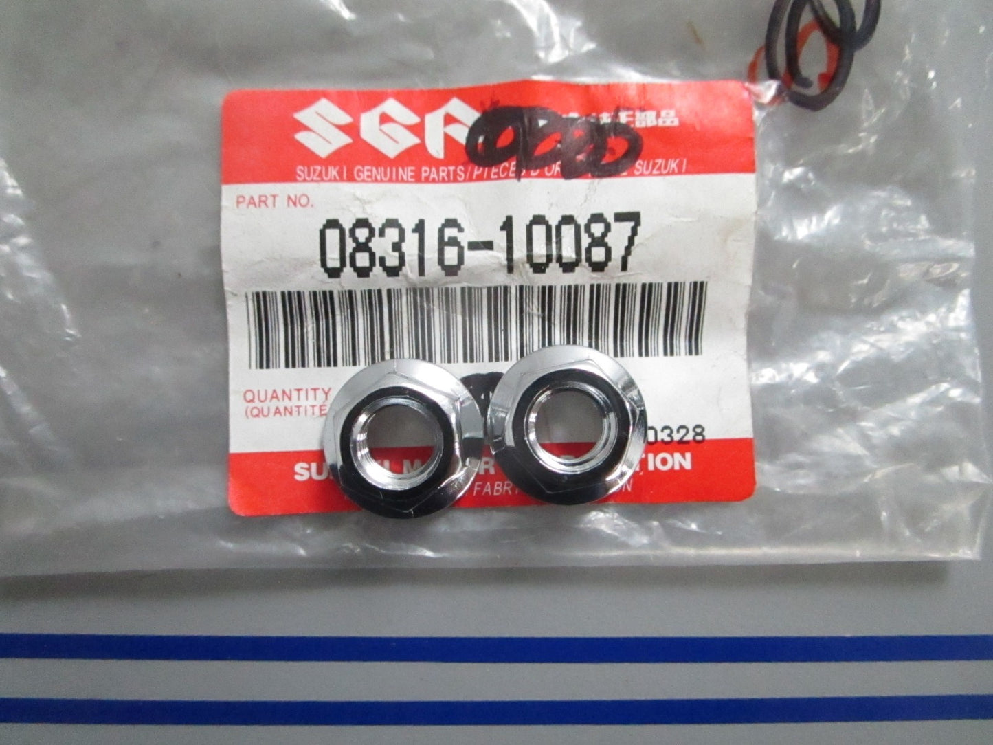 *NEW OEM* (LOT OF 2) 0820 Suzuki Nut 08316-10087