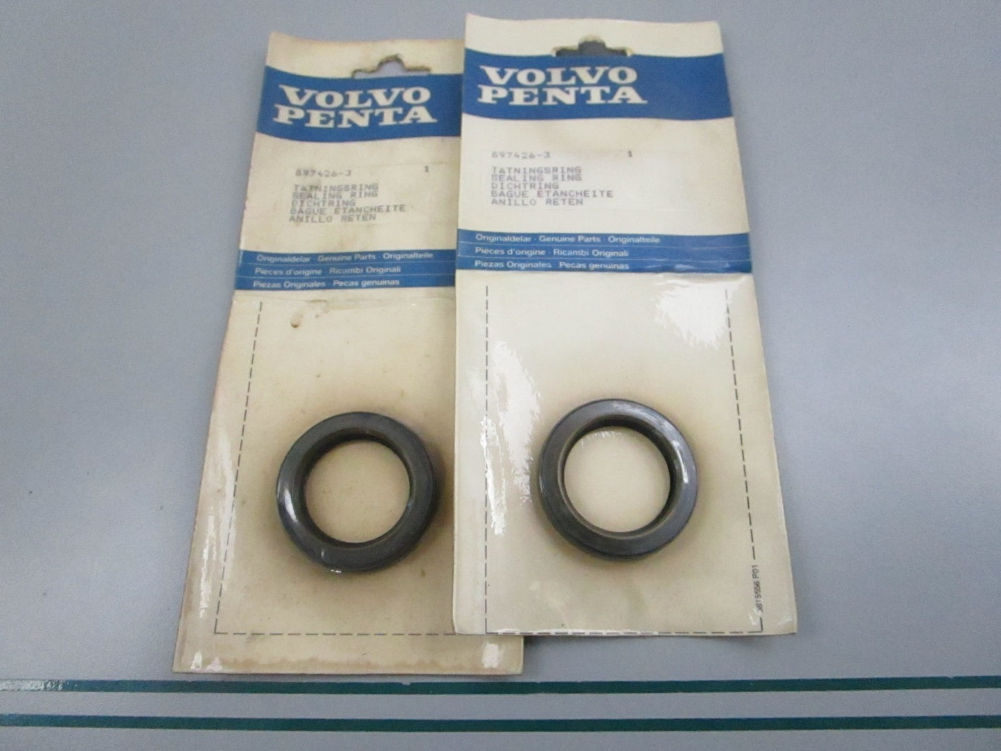 NEW OEM (LOT OF 2) 897426 Volvo Penta Sealing Ring 0810