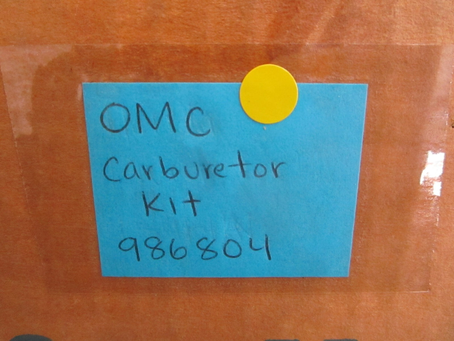 *NEW OEM* 0820 OMC Johnson Evinrude Carburetor Kit 986804 0986804