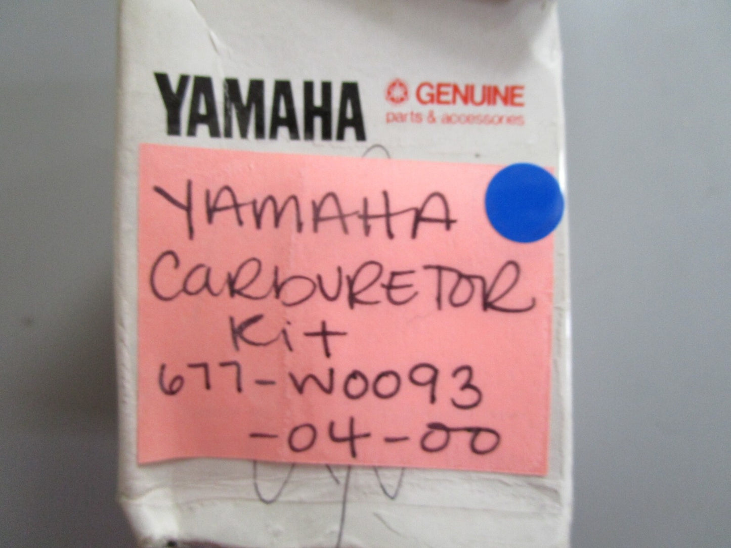 *NEW OEM* 0810 Yamaha Carburetor Kit 677-W0093-04-00