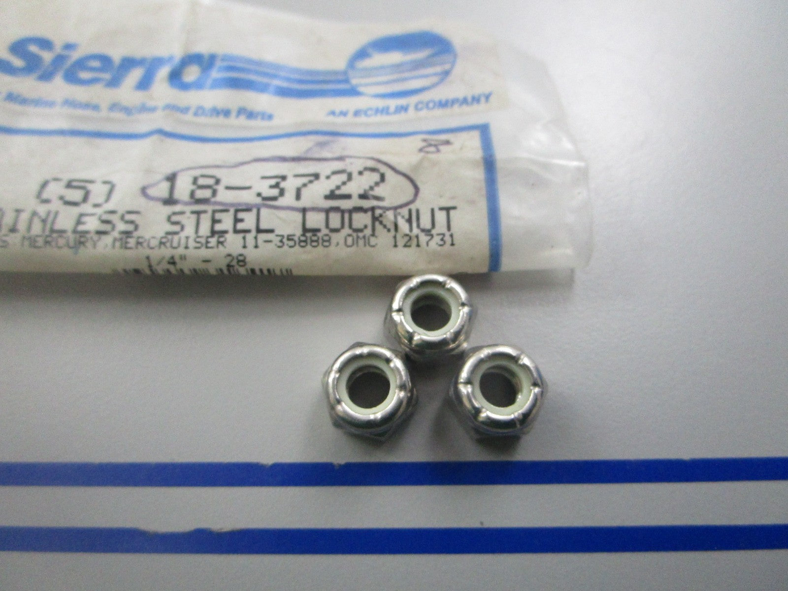 *NEW* (LOT OF 3) 0810 Sierra Lockout Nut 18-3722 Replaces: Mercury 11-35888