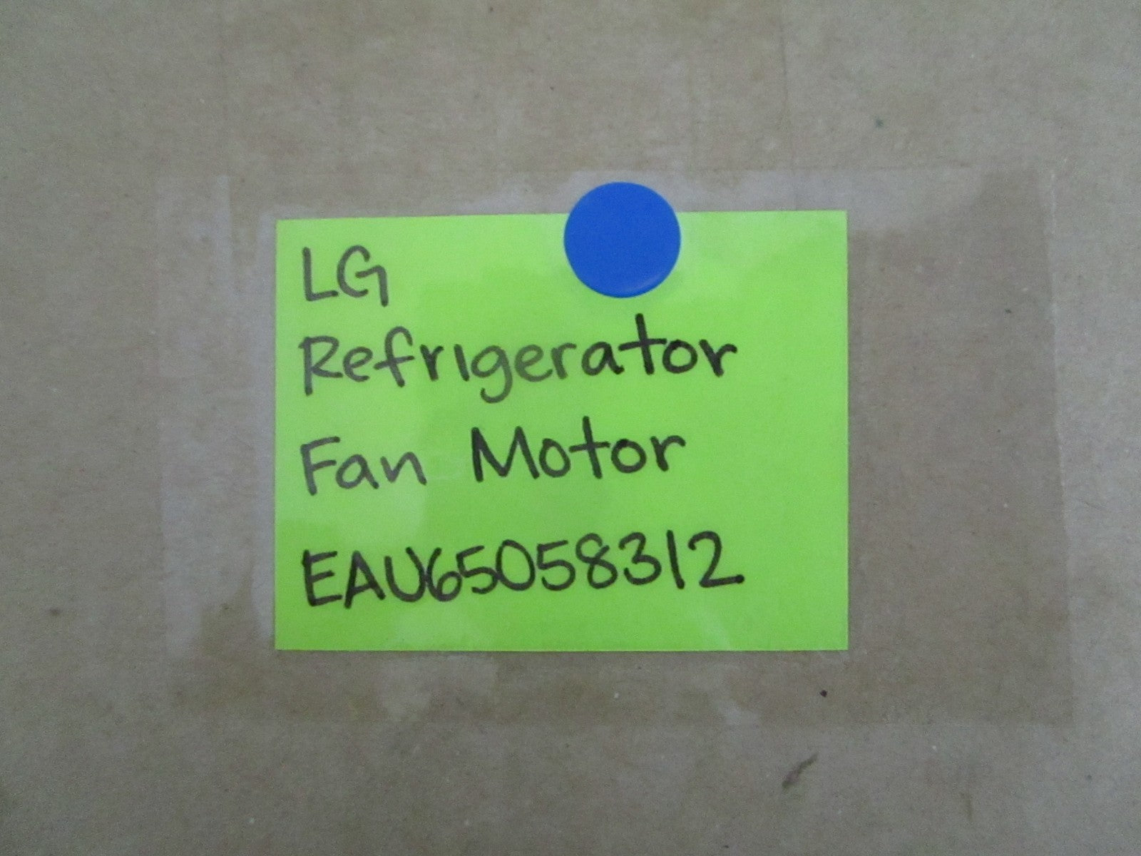 *NEW OEM* 0820 LG Refrigerator Evaporator Fan Motor EAU65058312