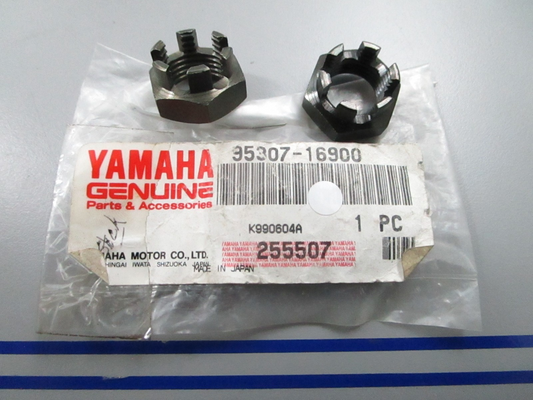 *NEW OEM* (LOT OF 2) 0810 Yamaha Slotted Nut 95307-16900-00
