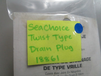 *NEW* 0810 Seachoice Twist & Type Drain Plug 18861