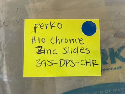 *NEW* (LOT OF 2) 0810 Perko No. 10 Chrome Zinc Slides 395-DPS-CHR