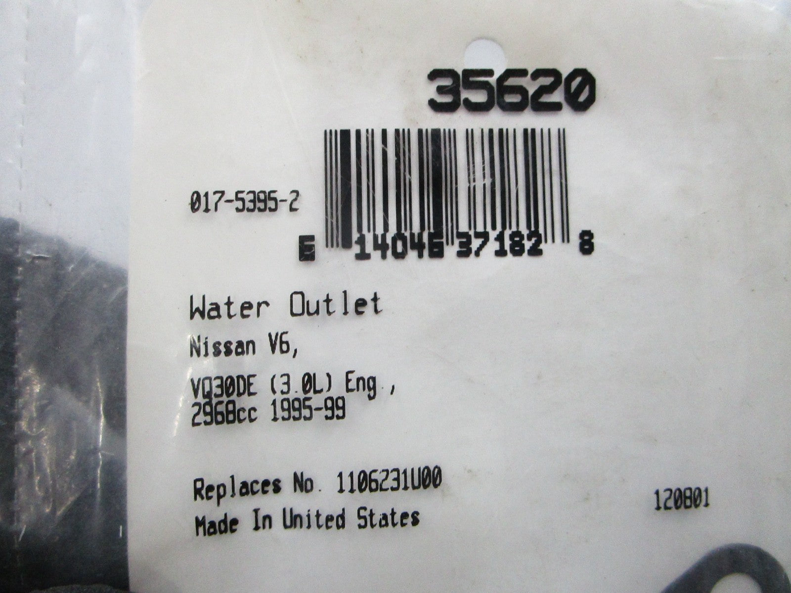 *NEW* 0810 Fel-Pro Water Outlet Gasket 35620