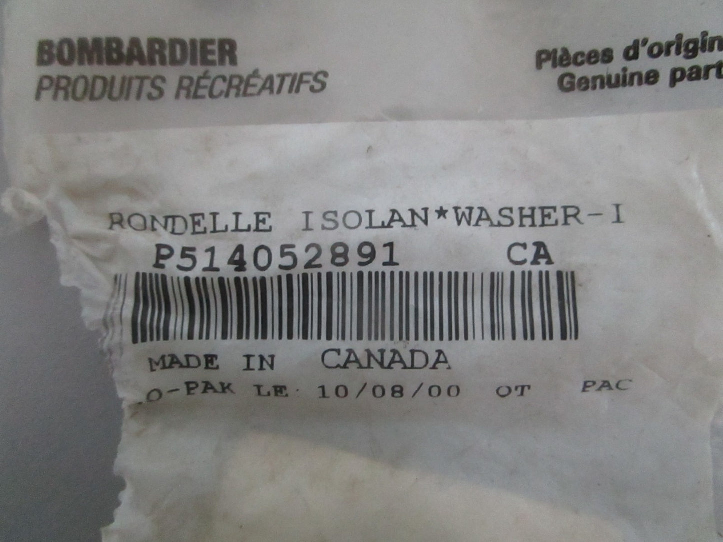 NEW OEM (LOT OF 5) 514052891 Ski-Doo Insulated Washer 0820