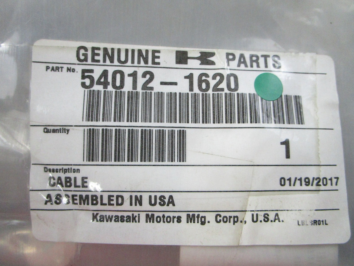 NEW OEM 54012-1620 Kawasaki Cable 0810