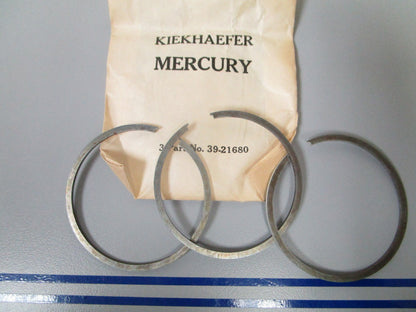 NEW OEM 39-21680 Mercury Quicksilver 3 Piston Ring Set 0810