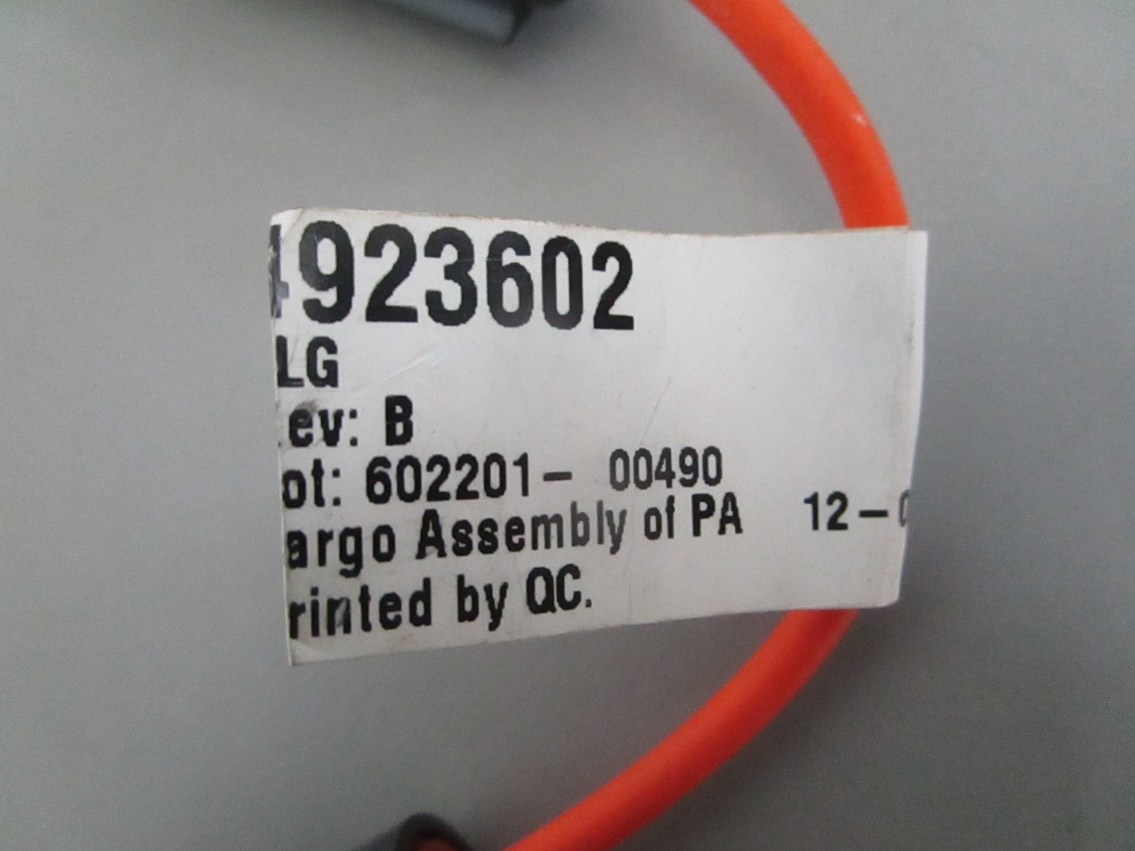 NEW OEM 4923602 JLG Fiel Connection Wire 0820