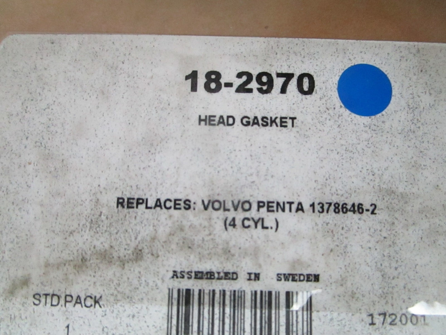 NEW 18-2970 Replaces: Volvo 1378646-2 (4 Cylinder) Sierra Head Gasket 0720