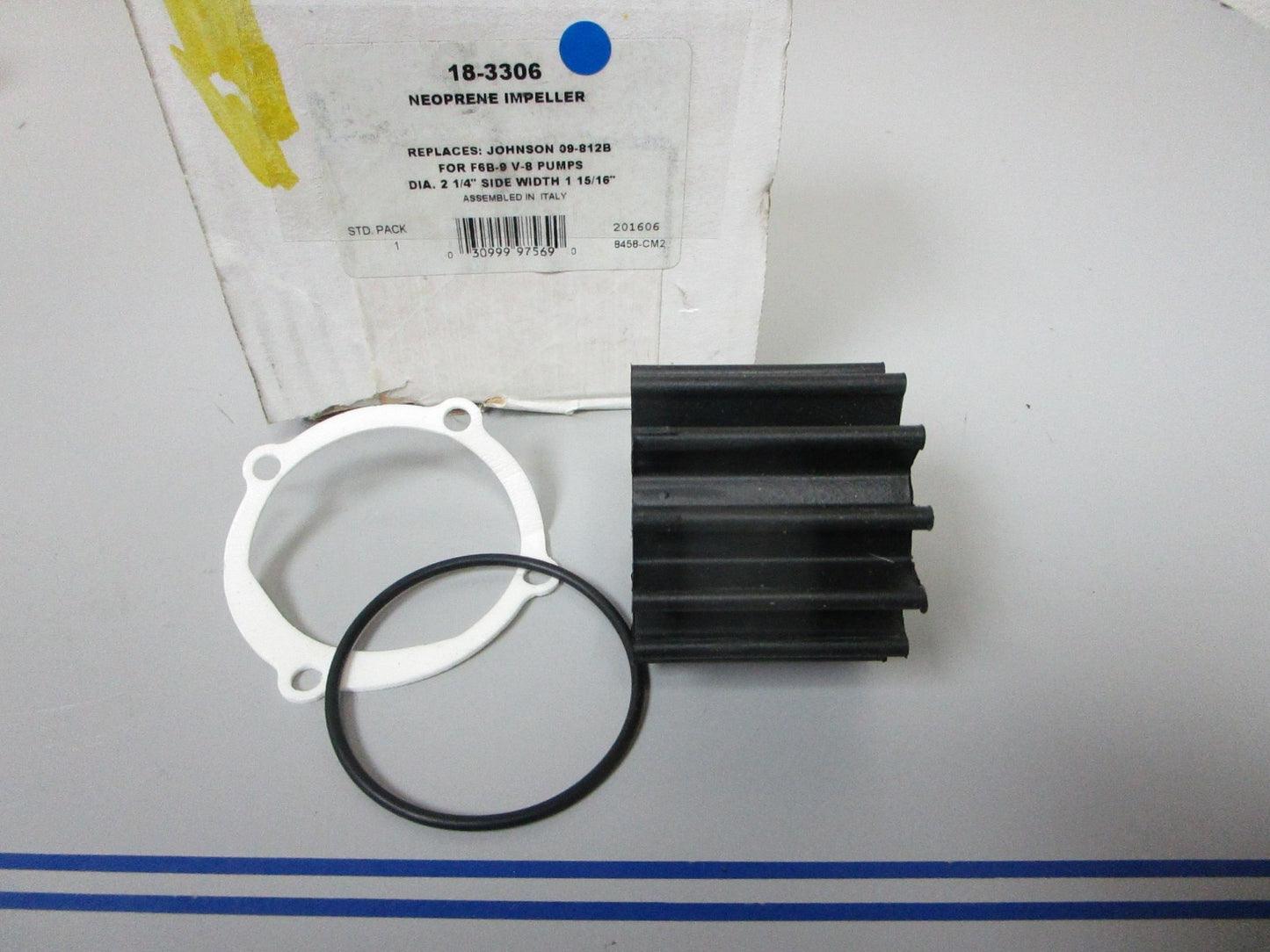*NEW* 0720 Sierra Neoprene Impeller 18-3306 Replaces: Johnson 09-812B