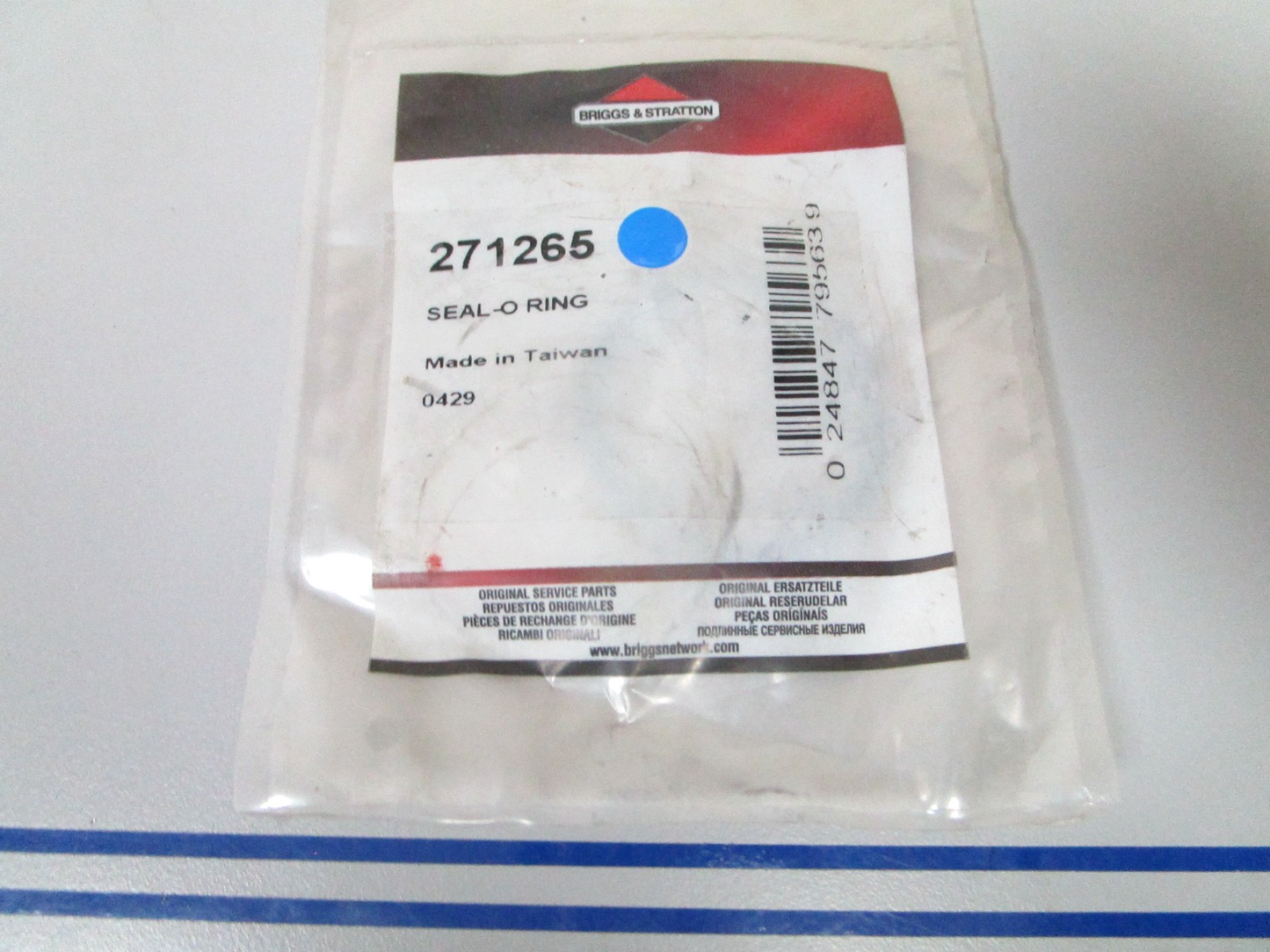 NEW OEM 271265 Briggs & Stratton O-Ring Seal 0810