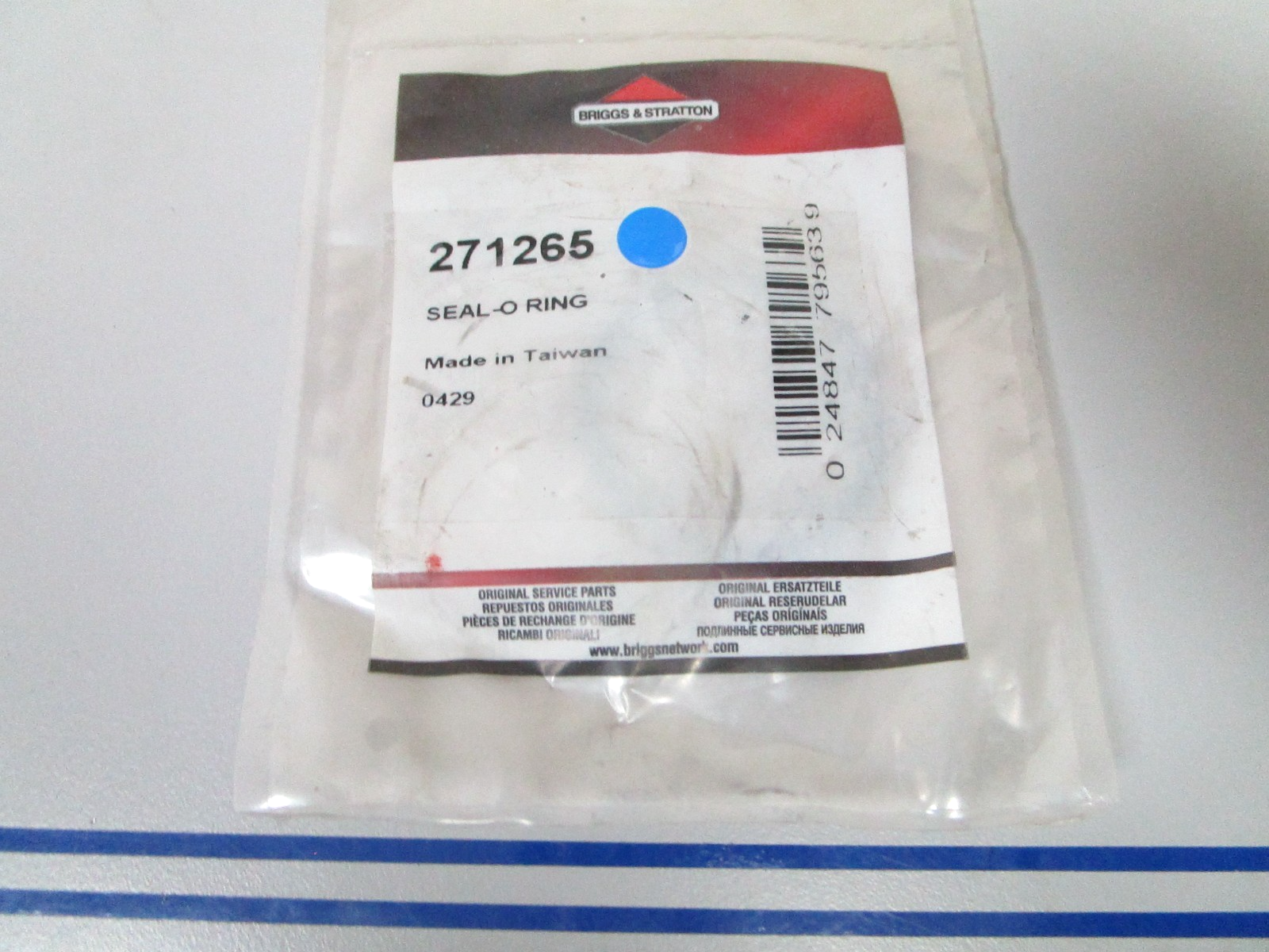 NEW OEM 271265 Briggs & Stratton O-Ring Seal 0810